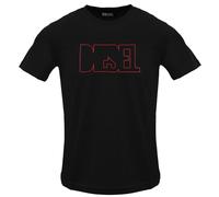 (L, Black Caviar) Diesel Mens Logo Outline T-Shirt