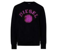 (L, Black) Diesel Mens Faded Dot Logo Sweatshirt