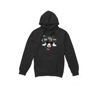 (L, Black) Disney Mens Spanish Mickey Mouse Fireworks New Year Hoodie