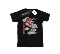 (L, Black) Disney Womens/Ladies Mulan Mushu Dragon Cotton Boyfriend T-Shirt