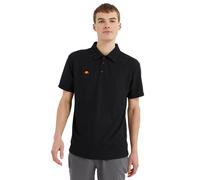 (L, Black) Ellesse Mens 2023 Bertola Anti-Odour Moisture Wicking 3 Button Golf Polo Shirt