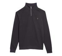 (L, Black) Farah Mens Quarter Zip Sweatshirt