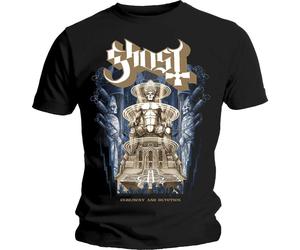 (L, Black) Ghost Unisex Adult Ceremony & Devotion T-Shirt