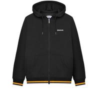 (L, Black/Gold) Lambretta Mens Hooded Sweat Jacket