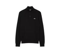 (L, Black) Lacoste Mens Quarter Zip Casual Jumper