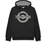 (L, Black) Lambretta Mens Check Target Hoodie
