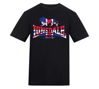 (L, Black) Lonsdale Mens Union Jack T-Shirt