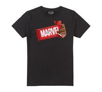 (L, Black) Marvel Mens Choc Brick T-Shirt
