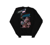 (L, Black) Marvel Mens Daredevil Distressed Bullseye Vs Elektra Cover Sweatshirt