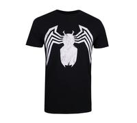 (L, Black) Marvel Mens Venom Emblem T-Shirt