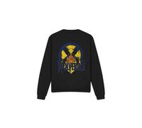 (L, Black) Marvel Unisex Adult X-Men Wolverine Retro Sweatshirt