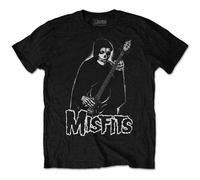 (L, Black) Misfits Bass Fiend Band Logo T Shirt