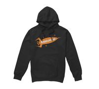 (L, Black) Nickelodeon Mens Retro Rocket Logo Hoodie