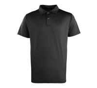 (L, Black) Premier Unisex Adult Coolchecker Pique Polo Shirt