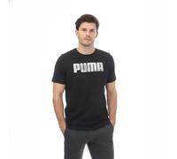 Puma Mens Sportstyle Logo T-Shirt - Black - Black - L