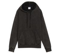 (L, Black) Puma Womens/Ladies Essentials Elevated Washed Overhead Hoodie