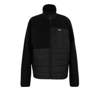 (L, Black) Regatta Mens Frankie Borg Full Zip Hybrid Jacket