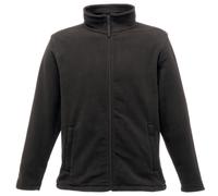 (L, Black) Regatta Mens Plain Micro Fleece Full Zip Jacket (Layer Lite)