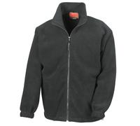 (L, Black) Result Mens Full Zip Active Fleece Anti Pilling Jacket