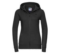 (L, Black) Russell Womens/Ladies Authentic Full Zip Hoodie