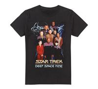 (L, Black) Star Trek Mens DS9 Crew T-Shirt