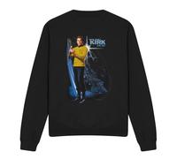 (L, Black) Star Trek Unisex Adult Galactic Captain Kirk Sweatshirt
