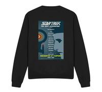 (L, Black) Star Trek Unisex Adult The Next Generation Season 1 Episode 2 Sweatshirt