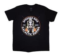 (L, Black) Star Wars Speeder Bike Galactic Empire T Shirt