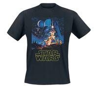 (L, Black) Star Wars Unisex Adult Classic Poster T-Shirt