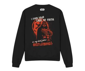 (L, Black) Star Wars Unisex Adult Dad Jokes Disturbing Darth Vader Sweatshirt