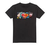 (L, Black) Superman Mens Reveal T-Shirt