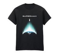(L, Black) Superman Unisex Adult Gradient T-Shirt