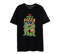 (L, Black) Teenage Mutant Ninja Turtles Mens You Want A Pizza This T-Shirt
