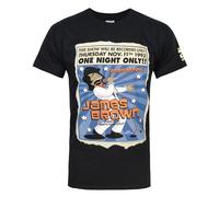 (L, Black) The Simpsons Mens James Brown One Night T-Shirt