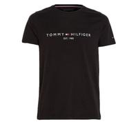 (L, Black) Tommy Hilfiger Womens/Ladies Chest Logo Crew Neck T-Shirt