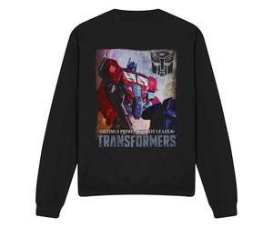 (L, Black) Transformers Unisex Adult Generations Optimus Prime Comic Cover Sweatshirt