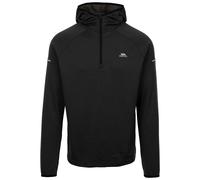 (L, Black) Trespass Mens Active Top Hooded 1/4 Zip Montgo