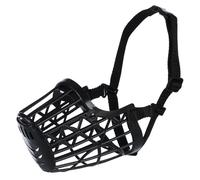 (L, Black) Trixie Plastic Dog Muzzle