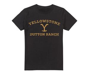 (L, Black) Yellowstone Mens Arched Logo T-Shirt