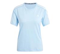 (L, Blue) Adidas Womens/Ladies Own The Run Stripe T-Shirt