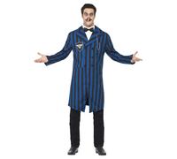 (L, Blue/Black) Smiffys Mens Duke Of The Manor Costume Set