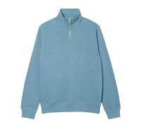 (L, Blue) Lacoste Mens Interlock Quarter Zip Sweatshirt