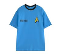 (L, Blue) Star Trek Mens Uniform Short-Sleeved T-Shirt