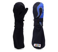 L-Bow Flame Style Mittens for Kids + Waterproof Stay On Design + Cold Weather 3M Thinsulate Material + Winter Fashion Snow Accessory.