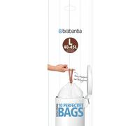 Brabantia PerfectFit 45L Size L Bin Liners - Pack of 10, White