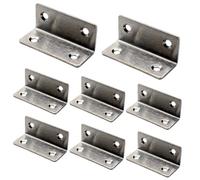 L Bracket, 8Pcs Corner Bracket, 60x25mm Stainless Steel Right Angle L with Screws, Ideal for Furniture, Chair, Drawer, Cabinet