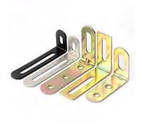 L Brackets 4Pc Adjustable Right Angle Code Furniture Board Connector Metal Corner Brace Support for Holding Mounting Fixing(Color 06)
