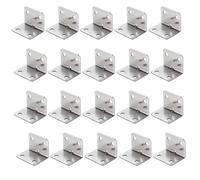 L Brackets Universal Corner 90 Degree Right Angle Fixed Wood Furniture Bedframe Cabinet Home Hardware Accessories(20PCS)