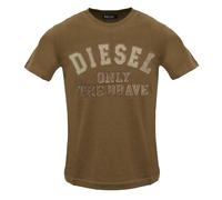 Diesel Mens Monotone Logo Embossed T-Shirt SY1365