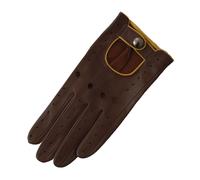 (L, Brown/Ochre) Eastern Counties Leather Womens/Ladies Driving Gloves